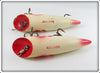 Nelson White Red Gill Salmon Plug Pair