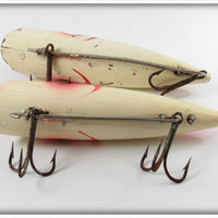 Nelson White Red Gill Salmon Plug Pair