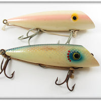 Vintage Rosegard Shiner Scale & Pearl Pink Salmon Plug Pair