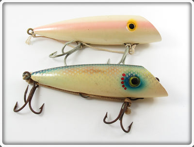 Vintage Rosegard Shiner Scale & Pearl Pink Salmon Plug Pair