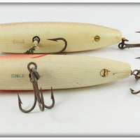 Chix Shiner Scale & White Red Gill Salmon Plug Pair