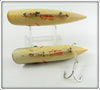 Martin White Red Gill & Silver Scale Salmon Plug Pair