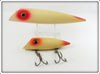 Hanson Red & White Salmon Plug Pair
