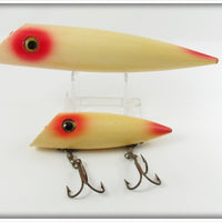 Hanson Red & White Salmon Plug Pair