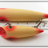 Hanson Red & White Salmon Plug Pair