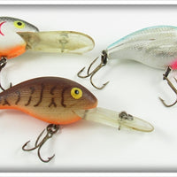 Rebel Black Scale, Crawdad & Chrome Deep Wee R Lure Lot Of Three