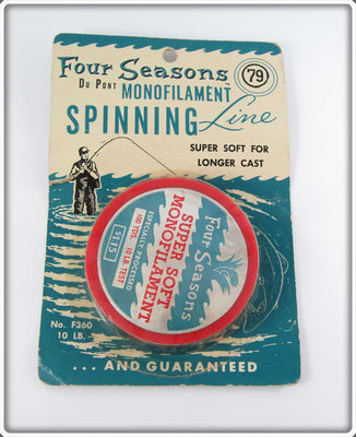 Vintage Four Seasons Super Soft Monofilament Line On Card