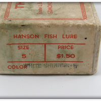Hanson White Shinner Salmon Plug In Box