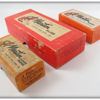 Martin Pearl Red Head, White Red Head & Silver Scale Empty Box Lot Of Three