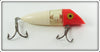 Vintage Neon Mickey Red & White Glow Bug Lure 