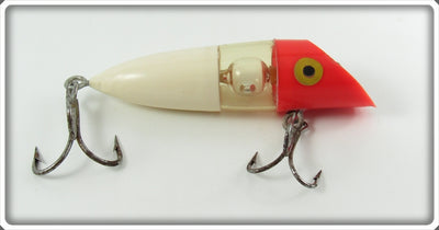 Vintage Neon Mickey Red & White Glow Bug Lure 