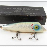 Vintage Rosegard White Shiner Scale Salmon Plug In Box
