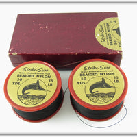 Vintage Strike Sure Braided Nylon Line In Box 