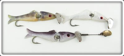 Smithcraft Products Co The Burrellure Lot Of Three Lures