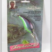 Vintage Angler's Pride Purple Blue Green Chowhound On Card