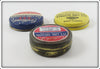 Cortland 333 Fly Line Cleaner & Dressing Tin Lot Of Three