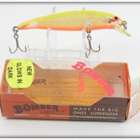 Vintage Bomber Glow Yellow Tiger 14A Long A Lure In Box