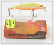 Vintage Bomber Glow Yellow Tiger 14A Long A Lure In Box