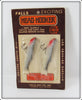 Vintage Falls Bait Co Inc Head Hooker Pair On Card