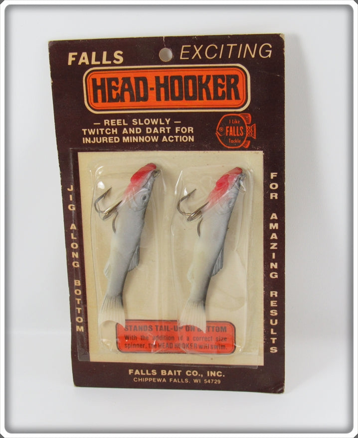 Vintage Falls Bait Co Inc Head Hooker Pair On Card