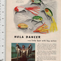 1947 Arbogast Hula Dancer A Little Bait With Big Action Ad