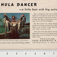 1947 Arbogast Hula Dancer A Little Bait With Big Action Ad