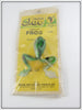 Vintage Injun Joe Fishing Tackle Co Weedless Frog On Card