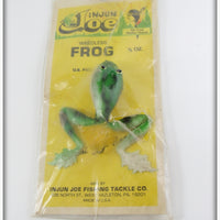 Vintage Injun Joe Fishing Tackle Co Weedless Frog On Card