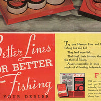 1937 Newton Better Lines For Better Fishing Ad
