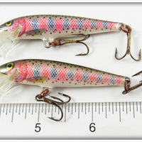 Rapala Natural Rainbow Trout Floating Minnow Pair