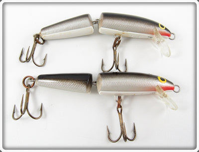 Rapala Black & Silver J-7 Jointed Wobbler Lure Pair 