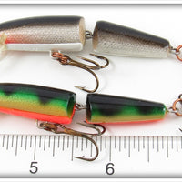 Rapala Black/Silver & Perch J-7 Jointed Wobbler Pair