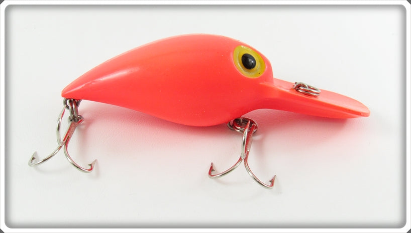 Vintage Storm Fluorescent Red Magnum Wiggle Wart Lure