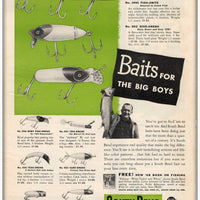 Vintage 1948 South Bend Baits For The Big Boys Ad