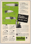 Vintage 1948 South Bend Baits For The Big Boys Ad