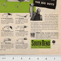 1948 South Bend Baits For The Big Boys Ad