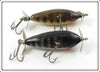 Creek Chub Black Scale & Pikie Scale Spinning Injured Minnow Lure 
