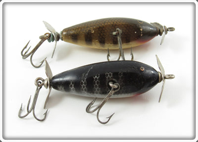 Creek Chub Black Scale & Pikie Scale Spinning Injured Minnow Lure 