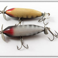 Creek Chub Black Scale & Pikie Scale Spinning Injured Minnow Pair