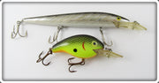 Vintage Rebel Chrome & Black Scale Fastrac Lure Pair
