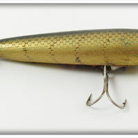 Vintage Barracuda Bait Co Gold Scale Dalton Special Lure 