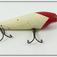 Vintage Oceanic Tackle Red & White Leaping Lena Lure