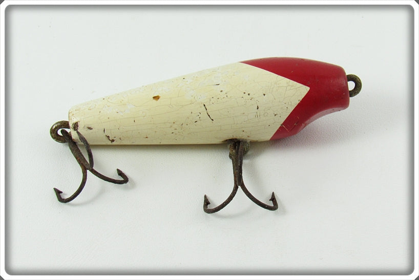 Vintage Oceanic Tackle Red & White Leaping Lena Lure