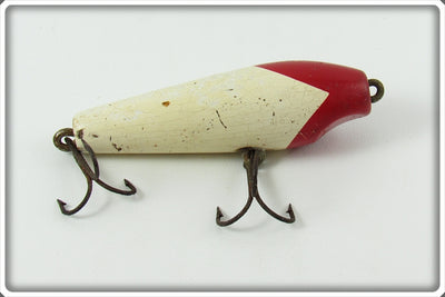 Vintage Oceanic Tackle Red & White Leaping Lena Lure