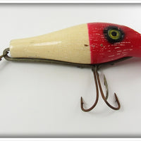 Vintage P&K Red Head White Saltwater Lippy Lure
