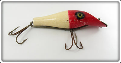 Vintage P&K Red Head White Saltwater Lippy Lure