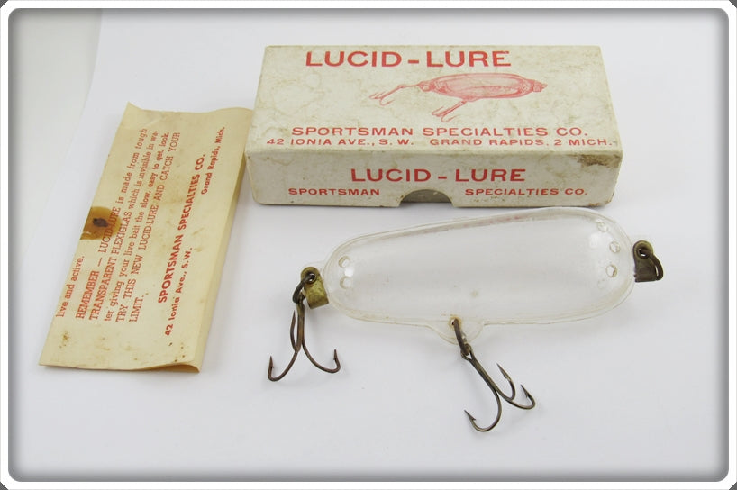 Sportsman Specialties Co Lucid Lure In Box With Paperwork