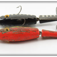 L&S Bait Co Orange & Black Pike Master Pair
