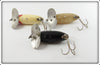 Arbogast Black, Red/White & Luminous Jitterbug Lot Of Three