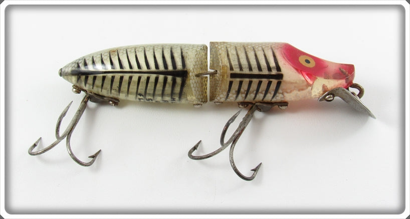 Vintage Heddon Silver Shore Jointed River Runt Lure